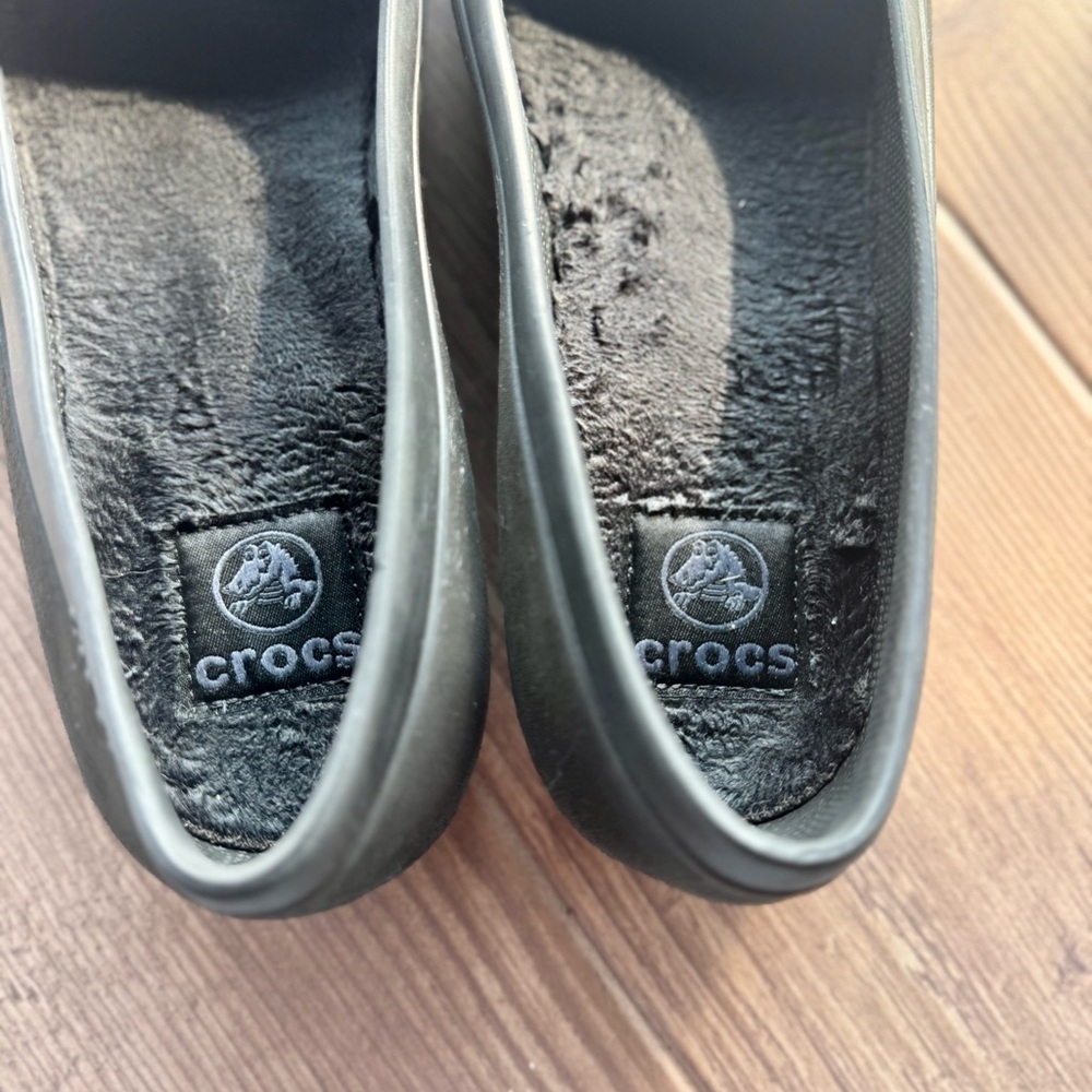 CROCS l Mammoth Lined Black Ballet Flats l Size: W8 - Picture 11 of 11